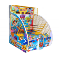 Indoor amusement park arcade game shooting machine double seat parent-child luxury basketball machine