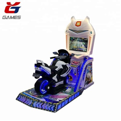 YDA indoor kids coin operated eletronic moto car racing game machine