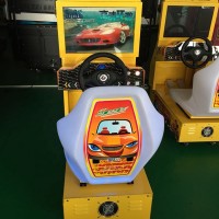 Children racing car game coin operated game machine