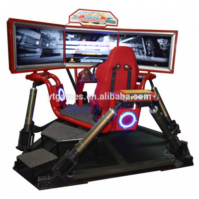 Car driving simulator with 3 screens popular car racing simulator