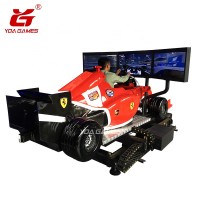 Very cool F1 hydraulic racing simulator with 3 screens 6 dof VR racing simulator