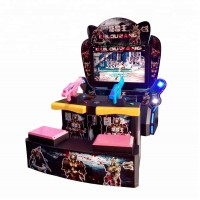 Coin operated shooting video game machine hot gun shooting game machine