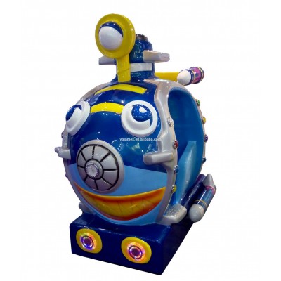 YDA submarine coin operated game machine kiddie ride for kids with fiberglass materials